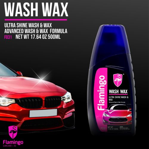 Flamingo Car Wash & Wax 500ml – Spot-Free Shine, Gentle on Wax