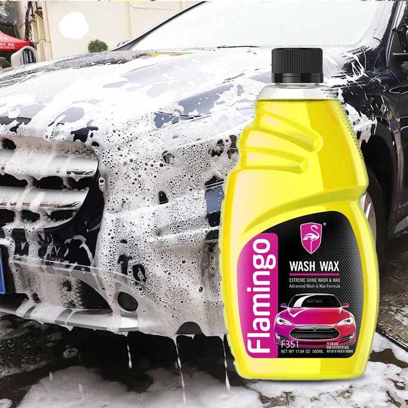 Flamingo Car Shampoo Wash & Wax 500ml – Gentle on Wax, Tough on Dirt