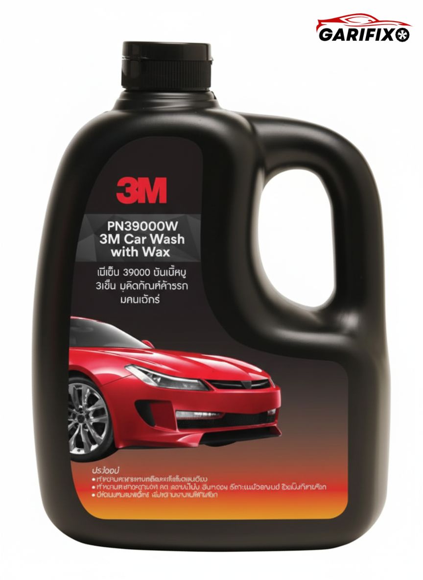 3M Car Wash Shampoo with Wax 1000ml – Ultimate Shine & pH-Balanced Formula