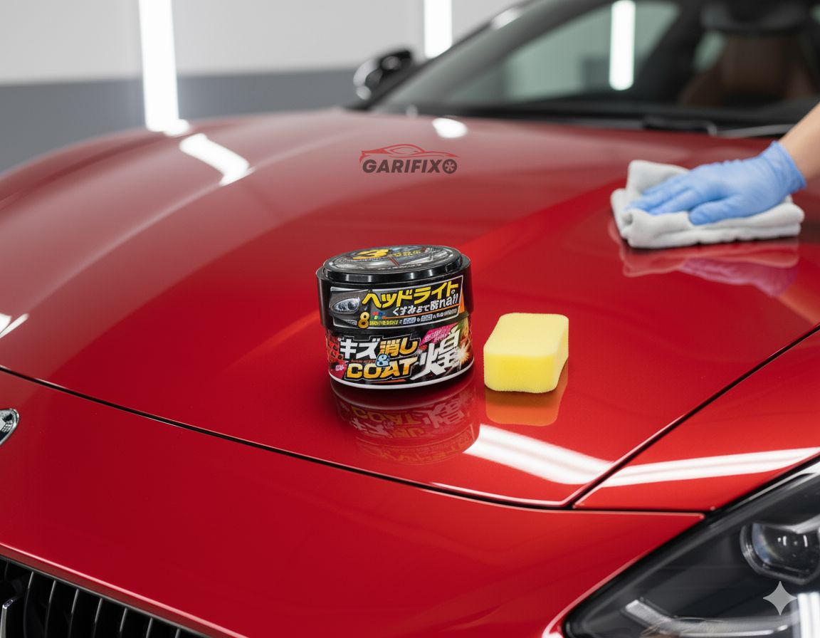 Japan CARALL Wax Polish for Dark Cars – High-Quality Car Shiner & Long-Lasting Protection, 250g