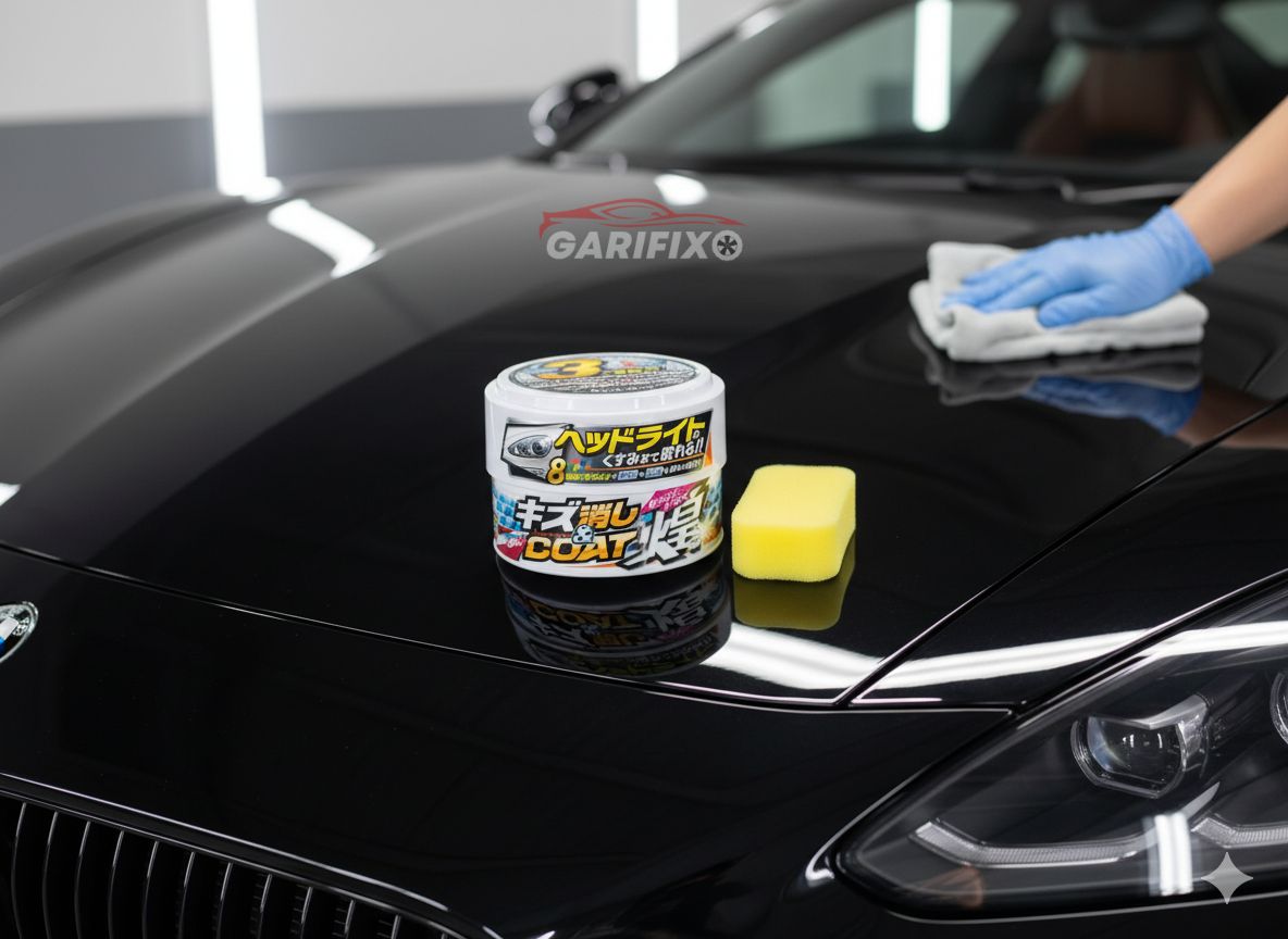 Japan CARALL Wax Polish for White Cars – High-Quality Car Shiner & Long-Lasting Protection, 250g