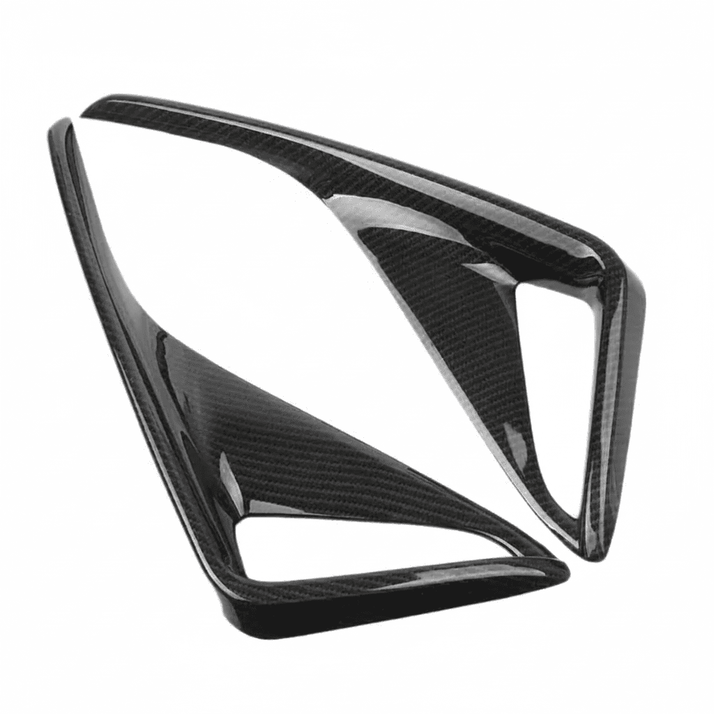 2PCS Carbon Fiber Front Fog Lamp Cover Trim for Toyota C-HR