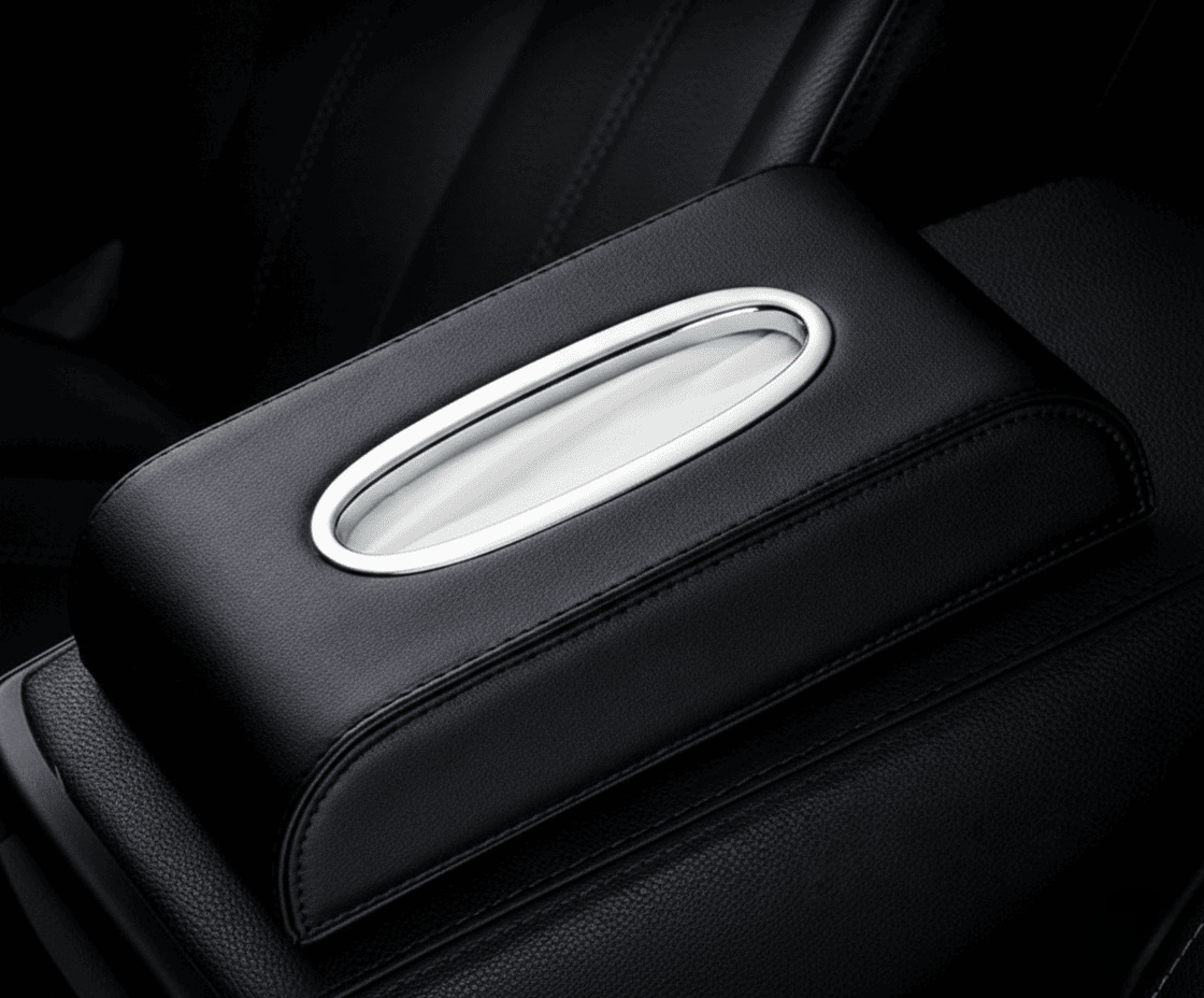 Premium Car Tissue Box Holder – Elegant & Universal Interior Accessory
